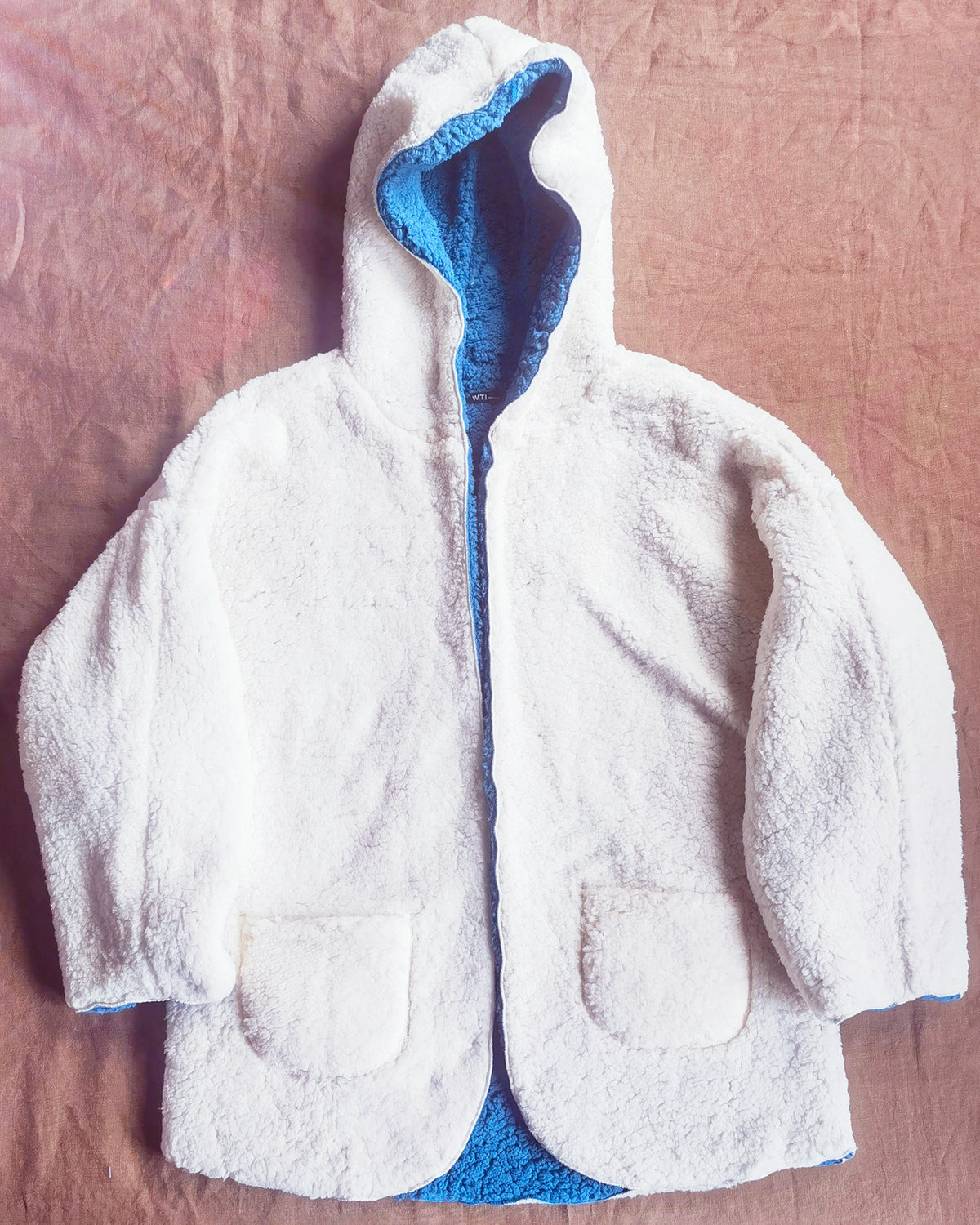 Reversible Oversized Soft Fuzzy Hoodie Coat