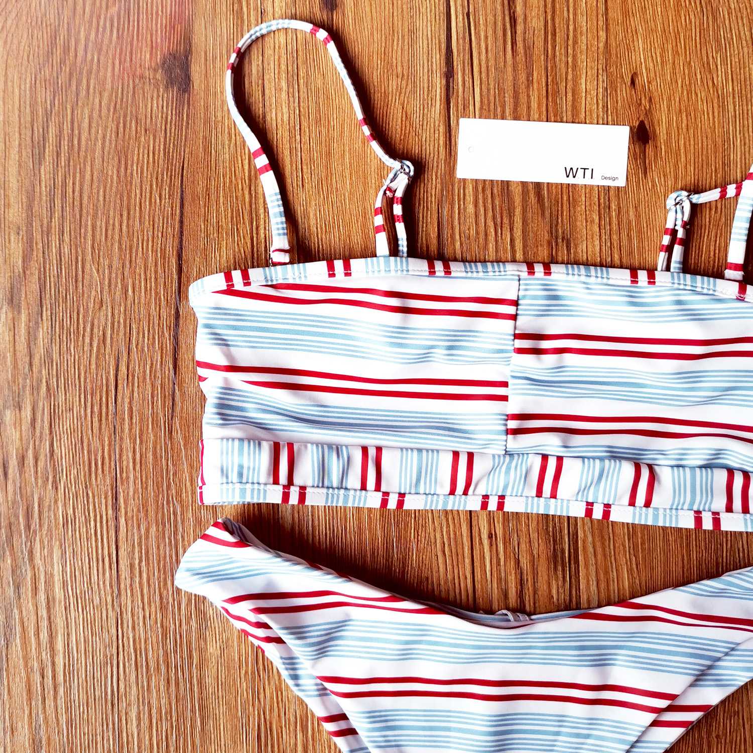 Retro Gingham Bikini Removeable Strings