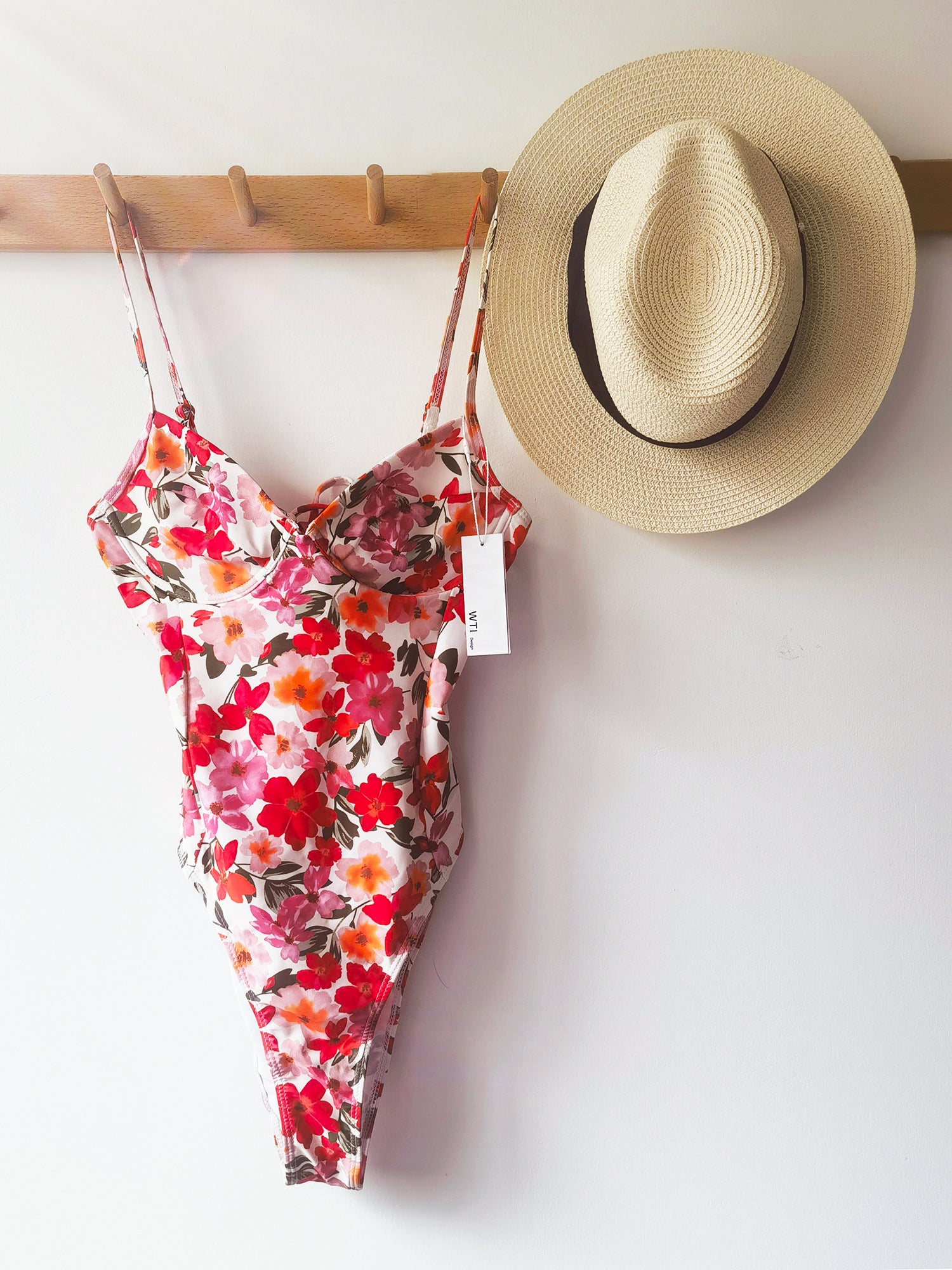 Floral Underwire One Piece Swimsuit – W.T.I. Design